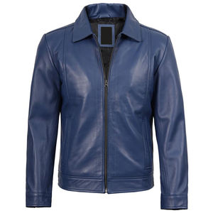 Chaqueta de Cuero de Oveja Genuina con Logotipo Personalizado al por Mayor para Hombre, Tacto Suave, Diseño Elegante y Cómodo para Uso Diario Informal - Product Image 3