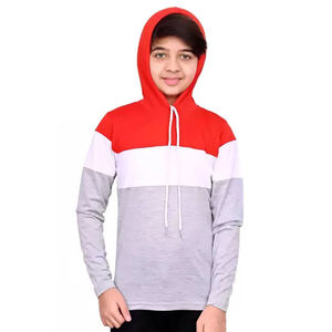 2025 meilleur gros enfants couleurs personnalisées brodé automne sport à capuche pour garçons et filles coton polaire - Product Image 4