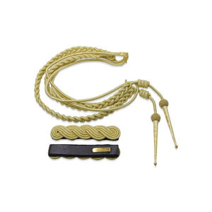 Top Quality Golden Silver Bullion Tactical Aiguillette Super Quality Uniform Shoulder <b>Cord</b> for Tactical Uniform Accessories - Product Image 6