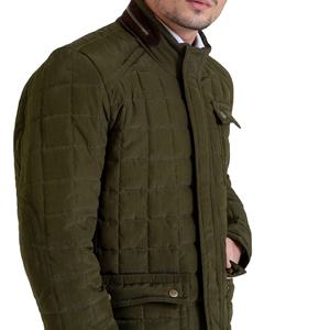 2025 Men's Winter Sued Leather Sporty <b>Jacket</b> <b>with</b> Warm Stand Collar Winter Padded Coat <b>Lining</b> 100% Polyester - Product Image 2