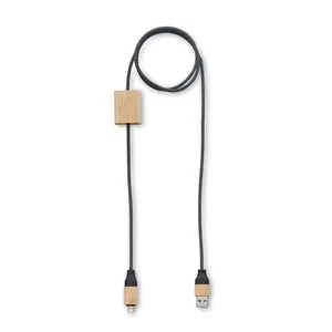 CABOO 60W RPET <b>Charging</b> <b>Cable</b> Sustainable Promotional USB Gadget - Product Image 2