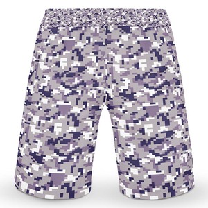 Pantalones cortos de MMA para hombre transpirables con logotipo bordado personalizado MOQ bajo elástico cintura media patrón 3D deportes Casuales - Product Image 2