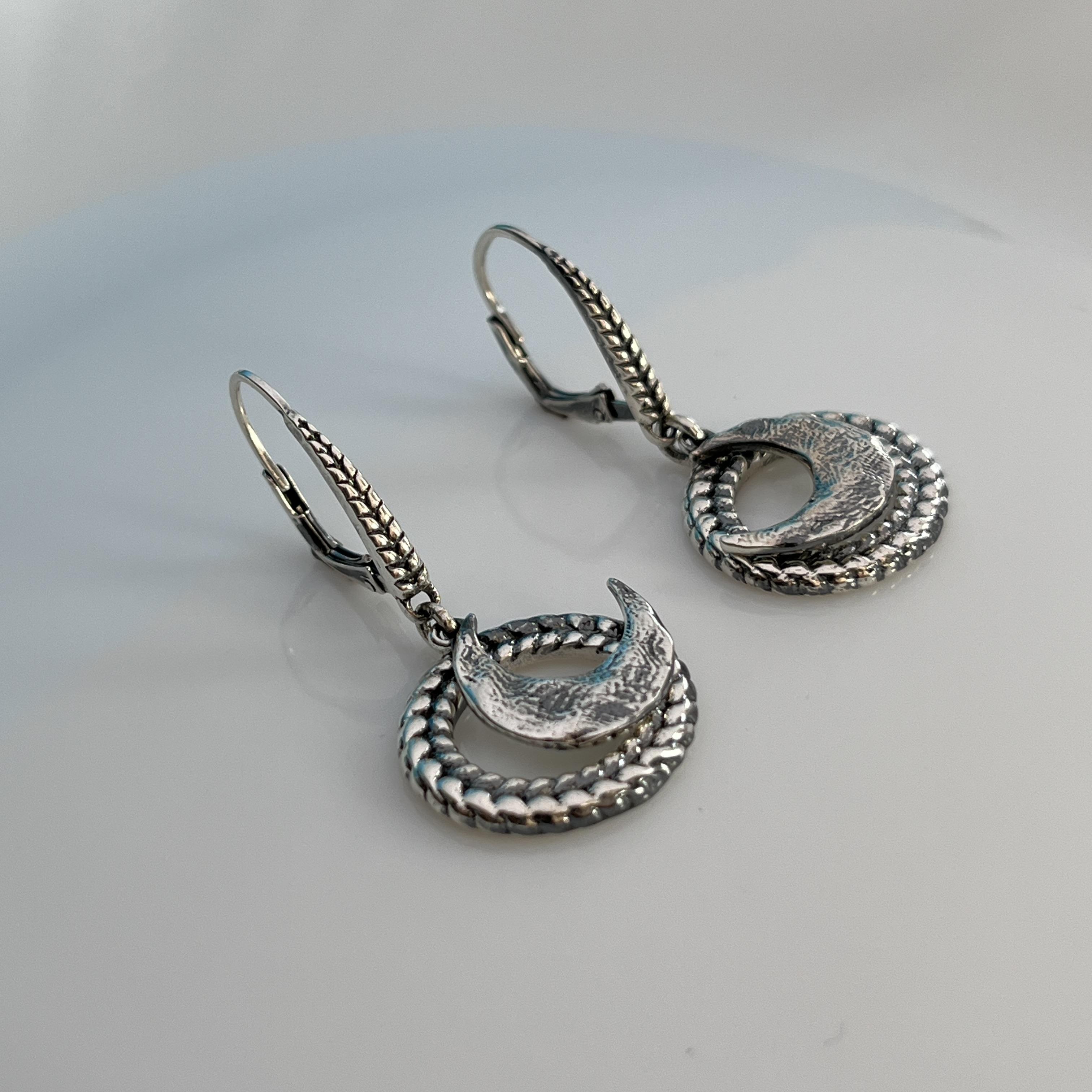 oxidized sterling silver