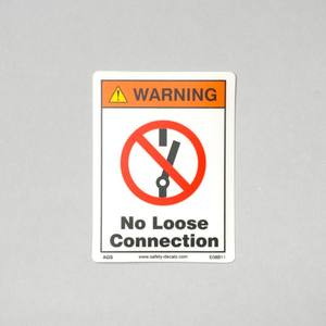 Etiqueta Adhesiva de Advertencia de Seguridad Eléctrica, Señal de No Desconectar, Resistente a Arañazos, al Calor y al Agua para Uso Industrial - Product Image 1