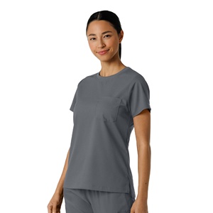 Ladies Medical <b>Scrub</b> Undershirt Breathable Stretch Nursing Base Layer Quick Dry Hospital Uniform Inner Shirt OEM Factory - Product Image 3