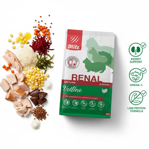 Blitz Cat Vetline Renal Balance – Nourriture sèche pour chats riche en protéines avec vitamines et minéraux, formule de soutien rénal de qualité supérieure - Product Image 1