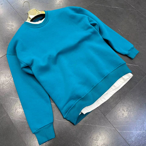 Sweat-shirt décontracté à col ras du cou pour hommes, manches longues, anti-rides, anti-rétrécissement, en coton, XXS XL - Product Image 1