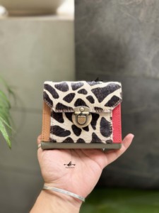 Monedero de cuero de piel reciclada de alta calidad, elegante cartera de mano, tarjetero, multicolor, estilo occidental, Unisex - Product Image 3