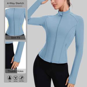 Chaqueta de chándal buena y superventas 2025 poliéster Spandex transpirable aspecto elegante chaquetas de chándal para mujer - Product Image 5