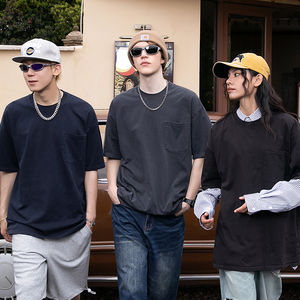 2024 OEM personnalisé hommes surdimensionné 100% Premium coton T-Shirt respirant léger 3D bouffée imprimé Logo Hip Hop Style col rond - Product Image 2