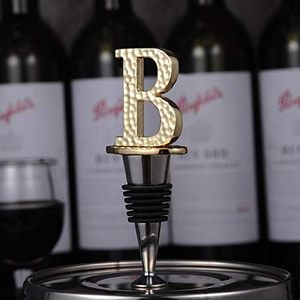 Gold Letter B <b>Wine</b> Bottle Stopper Prosecco <b>Wine</b> Accessories Gift for <b>Wine</b> Lovers Reusable Leak Proof Keep Fresh for Standard - Product Image 2