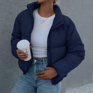 Hot Sell Custom Logo Reversible Waterproof Winter Coat Puffer Jacket for Women Streetwear - Product Image 3