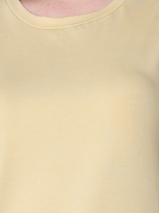 Camiseta de Verano para Mujer, Talla Grande, Cuello Redondo, 100% Algodón, Elástica, Color Beige, Marca ODM Berry Blues Basic Premium - Product Image 3