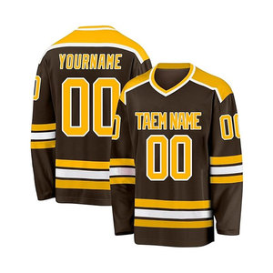 Maillot de hockey personnalisé, maillot de hockey couleur personnalisée, maillots de hockey unisexes, tissu polyester/coton respirant à séchage rapide, équipe personnalisée - Product Image 5