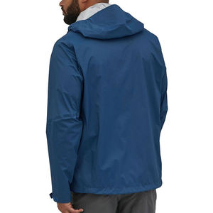 <b>Men's</b> Lightweight Long Waterproof Rain <b>Jacket</b> with Stand Collar High Quality <b>Hooded</b> Outdoor Gear for Winter Season - Product Image 2