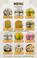 Boulette d'exportation vietnamienne de haute qualité | potsticker | Wonton | boulettes congelées | petit déjeuner dim sum | commandes en gros gyoza disponibles