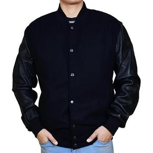 Chaqueta Universitaria de Manga Larga para Hombre, Talla Grande, con Parche de Bordado de Chenilla Personalizado, Chaqueta de Béisbol - Product Image 1