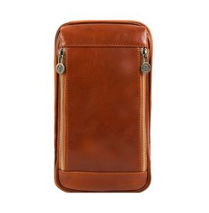 <b>Men</b> Brown Chest Genuine Leather Utility Anniversary Gift <b>for</b> Husband or Boyfriend Luxury Sling Crossbody <b>Bag</b> LCB-0025 - Product Image 1