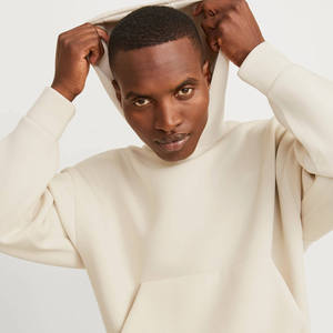 Buena calidad Plain Thick Boxy Blank Hoodie Hombres Algodón Fleece Sudadera con capucha personalizada Fabricante Heavyweight hombres sudaderas con capucha - Product Image 1