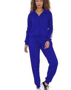 Ensemble sweat-shirt et jogging unisexe personnalisé, écologique, respirant, de qualité supérieure, imprimé uni, coupe-vent en polaire, à capuche, pour l'hiver - Product Image 1