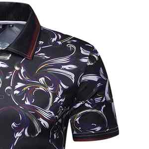 Camisas de polo para hombre al por mayor de manga corta ropa informal de poliéster spandex tela diseñada para ropa deportiva de EE. UU. y eventos promocionales - Product Image 5