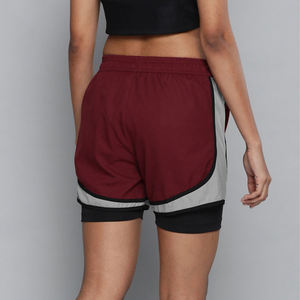 Shorts de sport taille mi-haute pour femme, respirants, style cycliste, motif imprimé en relief, 100% coton, séchage rapide - Product Image 4