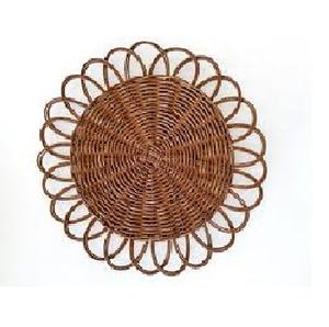 Mantel Individual de ratán de estilo real al por mayor, placa de cargador de ratán tallada a mano, esteras y almohadillas creativas para fiesta de boda con flores de mimbre - Product Image 1