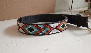 2025 lujoso cuero americano con cuentas personalizado occidental Bling cuero de vaca Floral diseño hecho a mano listo para enviar Premium Western Wear - Product Image 5