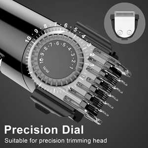 Recortadora de Pelo Profesional para Hombre, Precisión, Cabello Largo, Impermeable IPX7, Recargable, Fuente de Alimentación USB, Funciones Ajustables, Enchufe Estadounidense - Product Image 6