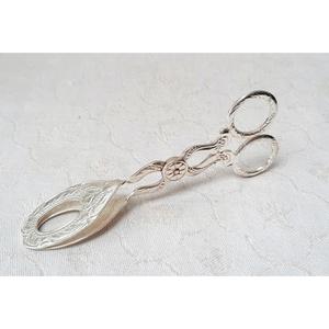 Designer Roti <b>Tong</b> Iron metal Silver Color Plated Finished Perfect for Kitchen Dining Home Cooking Utensils and Food Buffet Use - Product Image 1