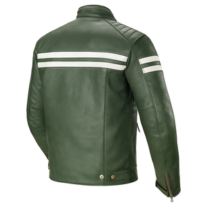 Blouson de moto unisexe en cuir coupe-vent pour la course, vente en gros, protection pour la conduite de moto, commandes OEM personnalisées, toutes saisons - Product Image 5