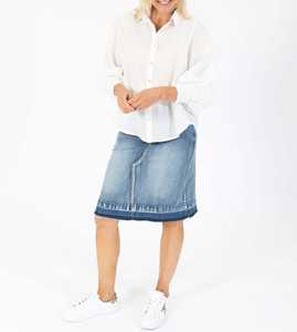 Blusa Elegante Informal de Verano para Mujer, Talla Grande, 100% Algodón, Antiarrugas, con Puños Fruncidos y Corte Curvo - Product Image 4