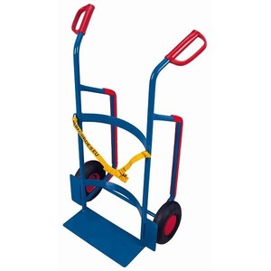 Carretilla para bidones de plástico Variofit de 200 litros con capacidad de carga de 250 kg para uso industrial - Product Image 1
