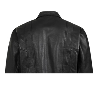 Chaqueta de Invierno de Cuero Genuino Original para Hombre, Cuello Alto, Impermeable, Ecológica, OEM, Personalizada, Elegante, Cortavientos, con Calefacción Frontal - Product Image 5
