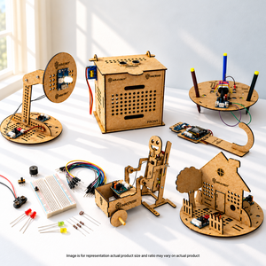 Kit STEM DIY de niveau 10, modèle d'assemblage en bois, jouet éducatif de robotique avec moteur et câblage pour les jeux en classe - Product Image 1