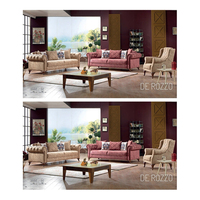 Ensemble de canapés modulaires en tissu au design moderne et luxueux, prix compétitif, vente chaude pour petit salon