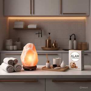 Lampe de sel de l'Himalaya naturelle certifiée GMP, cordon électrique, ampoule, matériau organique, emballage complet, best-seller, taille 2-3 kg - Product Image 4