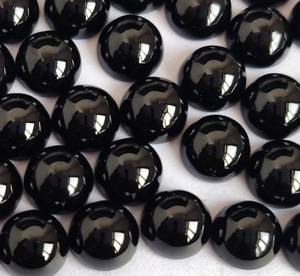 Spinel Cabochon 7mm สีดำธรรมชาติสีดำ Spinel - Product Image 4