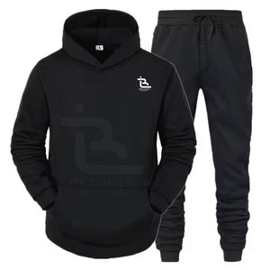 2025 traje de jogging sólido con capucha de invierno hecho a medida 100% algodón de alta calidad personalizable gran oferta - Product Image 1
