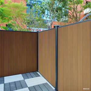 Caldo-vendita cortile decorativo WPC giardino recinzione esterna di legno di plastica recinzione composita per esterni - Product Image 1