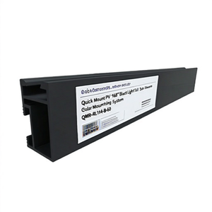 Système de montage solaire sur rail léger noir Quick Mount PV 168" QMR-RL14-B-60 - Product Image 2