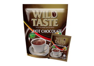 Disponible en Stock: WILD TASTE Chocolate Caliente de Malta Mezclada 3 en 1 de Primera Calidad, 100% Puro, en Polvo Instantáneo, en Bolsa y Caja Esterilizada, Fácil de Transportar - Product Image 3