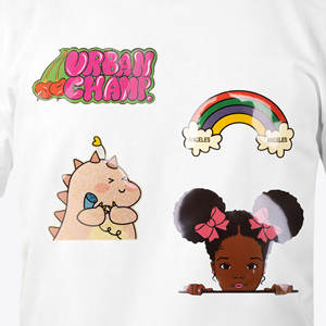 Pegatinas de impresión de transferencia de calor personalizadas, etiquetas de vinilo planchadas, diseños de transferencia térmica de Plastisol grandes para camisetas - Product Image 6