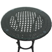 Table basse d'extérieur en rotin PE AIKO modèle 002, design moderne, structure en acier durable, revêtement poudré, pour hôtel, hôpital, bureau