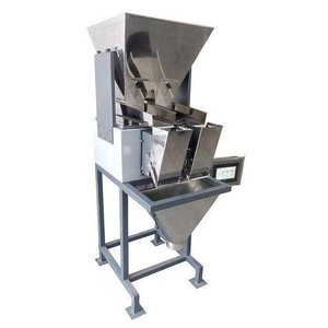 Electric Double Head Linear Semi-automatic PLC Weigh Filler High-accuracy Nuts Grains Pulses Rice Packing Plastic Paper Pouches - Product Image 2