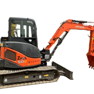 Mini-pelle japonaise originale Zx50 à bas prix d'occasion 5 tonnes poids en ordre de marche pour bâtiment de construction - Product Image 1