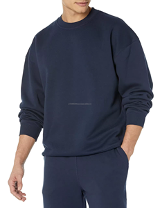 Ensemble survêtement personnalisé en coton 100% - 2 pièces - Sweat-shirt à col rond et pantalon de survêtement de haute qualité pour homme - French Terry - Product Image 5