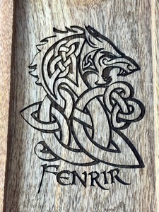 Handmade Premium Acacia <b>Wooden</b> Slices Modern Polished Teak Natural Viking Symbol Engraved Mango Wood Wall Signs <b>Wooden</b> <b>Boxes</b> - Product Image 3