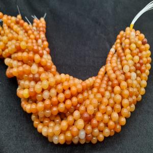 Perles en pierre naturelle rouge cornaline 8 mm brins lâches pour l'artisanat en pierre semi-précieuse - Product Image 2