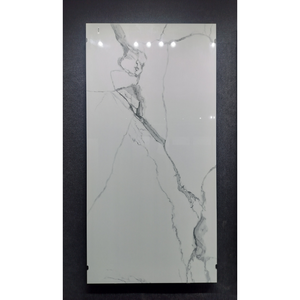 Azulejos de losa de porcelana esmaltada pulida de diseño moderno, azulejos de encimera de suelo de pared de superficie brillante de 1200mm X 2400mm para villas - Product Image 4